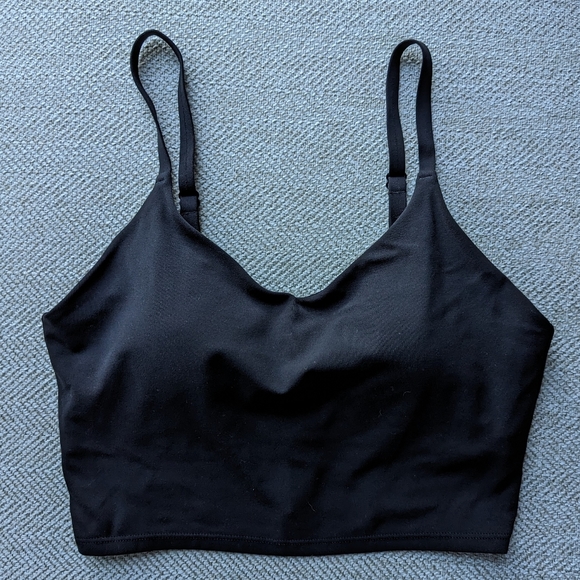 Athleta Elation v-neck crop d-dd black small - Picture 2 of 6